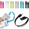 mico USB nabíjecí a data kabely náramky