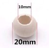 Dřevěné korálky nelakované přírodní 20mm