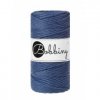 Šňůra macrame Bobbiny 3mm modrá jeans