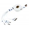 Navíjecí USB kabel 5v1 bílý 01