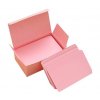 Kraft kartičky papírové cedulky růžové2