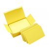 Kraft kartičky papírové cedulky žluté