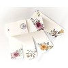 Kraft cedulky papírové kartičky Flowers 1