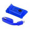 MicroUSB kabel 20 cm modrý