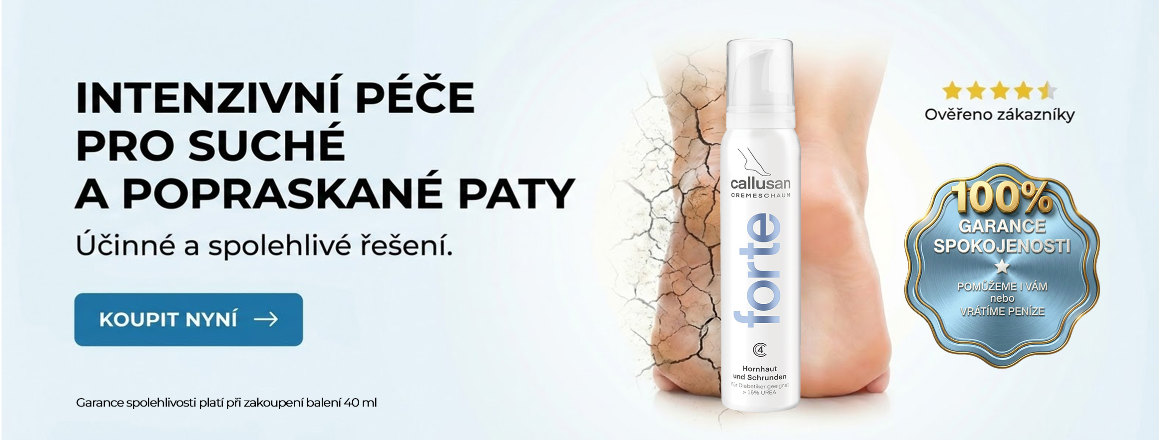 Callusan Forte na popraskané paty
