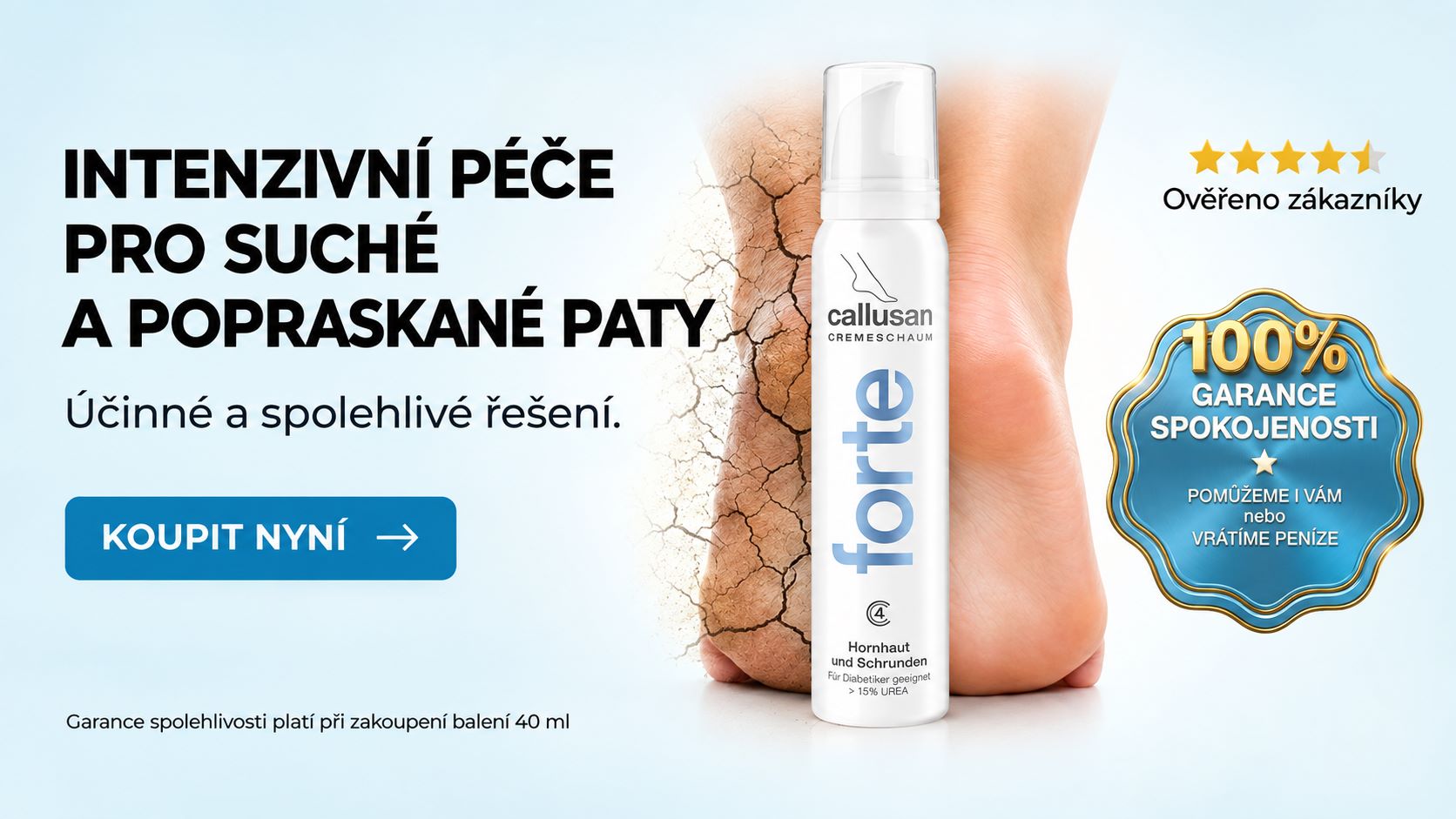 Callusan Forte na popraskané paty