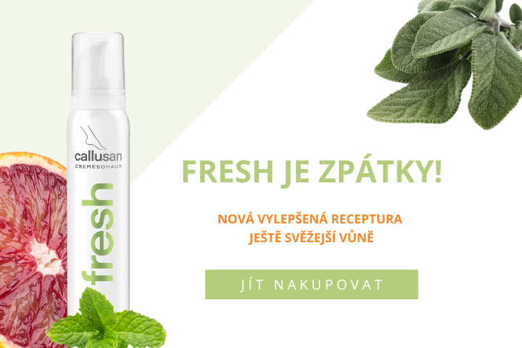 Callusan fresh na potící se nohy