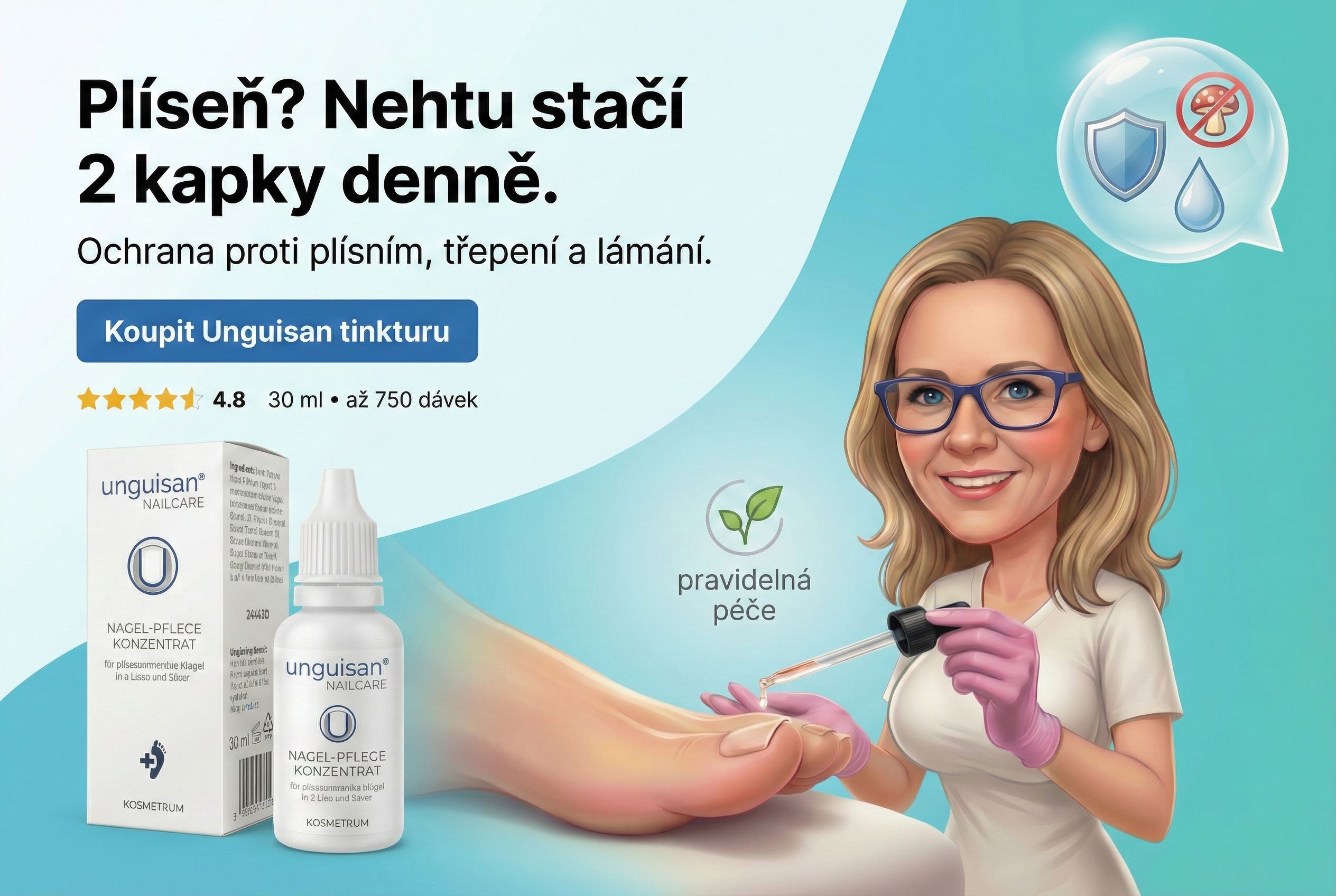 UNGUISAN - TINKTURA na mykózu nehtů