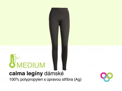 MEDIUM calma Funkční legíny dlouhá nohavice dámské černé