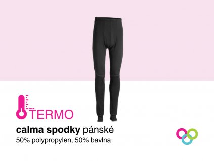 MEDIUM calma Funkční termo spodky dlouhé nohavice pánské černé