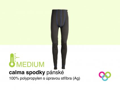 MEDIUM calma Funkční spodky dlouhé nohavice pánské černé