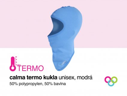 Termo kukla calma unisex, modrá