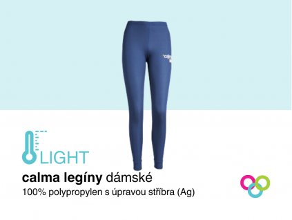 LIGHT calma Funkční legíny dlouhá nohavice dámské modré