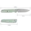 SRM folding knife blade and handle length 258L GC