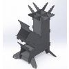 Skládací raketový vařič/gril