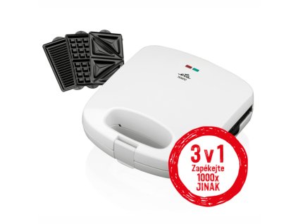 Sendvičovač ETA Tampo 4156 90000, 3 v 1 bílý