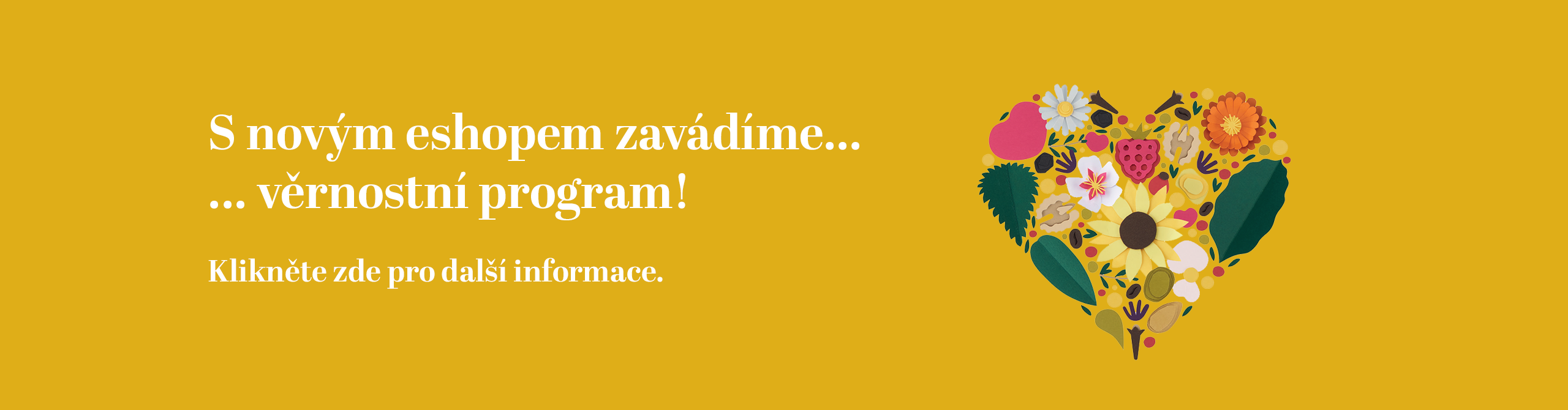 S novým eshopem... zavádíme věrnostní program