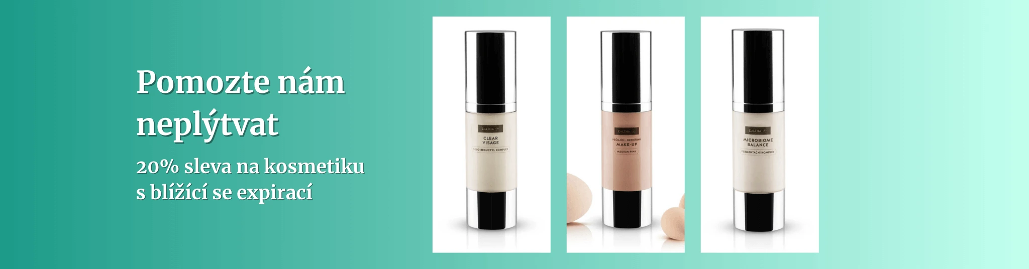 Pomozte nám neplýtvat 20% sleva na kosmetiku s blížící se expirací