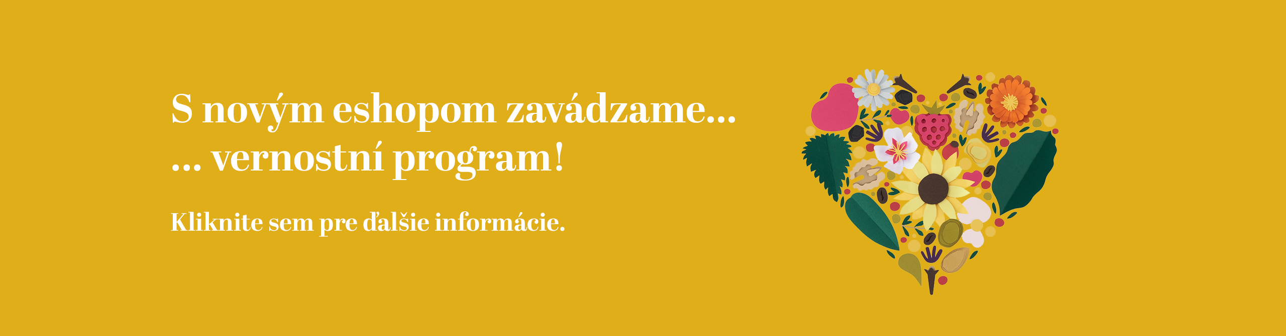 S novým eshopom... zavádzame vernostní program