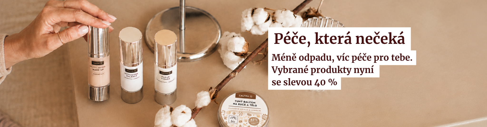 Pomozte nám neplýtvat 40 % sleva na kosmetiku s blížící se expirací