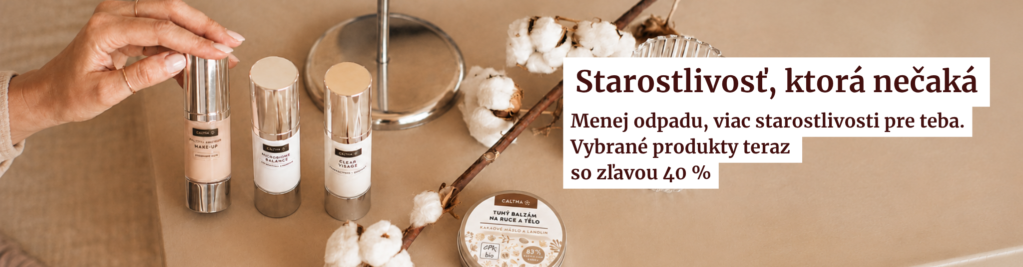 Pomozte nám neplýtvat 20% sleva na kosmetiku s blížící se expirací