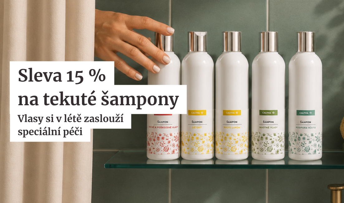 Sleva 15 % na tekuté šampony