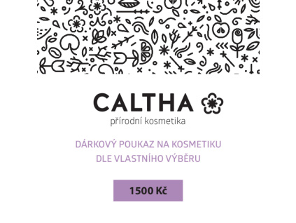Dárkový poukaz 1500 Kč