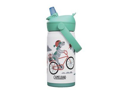 CAMELBAK Thrive Flip Straw Kids Vacuum 350 ml dětská láhev Biking Dogs
