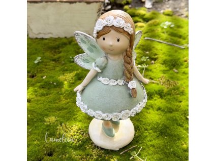 Figúrka víla zelená a1 8x16 cm