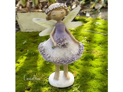 Figúrka víla fialová levanduľa a1 17 cm