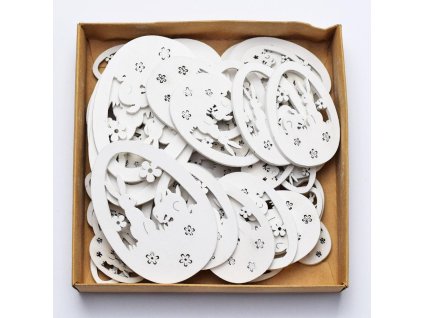 Sada výrez drevené vajíčko 7-3 cm