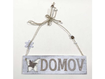 Ozdobná drevená tabuľa Domov