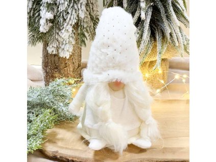 Škriatok biely 20cm