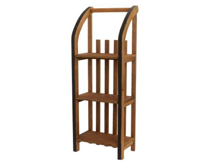 Polica sánky drevo 33x40x88cm