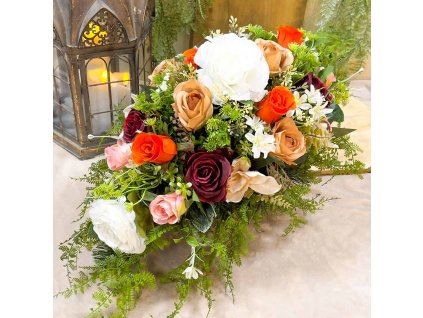 Zaťažená ikebana na hrob 60cm
