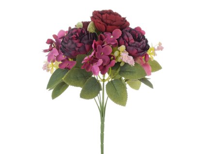 KYTICA PIVONKY, HYDRANG., DROB. KVETY, ZELEŇ 3F 30cm 229249 3,40eur b