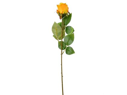 Ruža s listom žltá 58cm