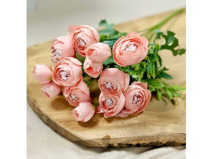 Kytica ranunculus lososový 28cm