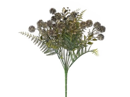Zeleň drobné kvítky echinops metal, 38 cm