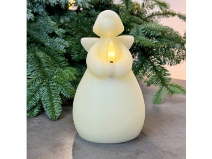Led sviečka anjel 15x9cm