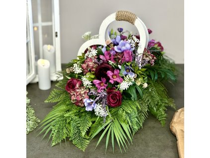 Jarný aranžmán na hrob 80x40cm