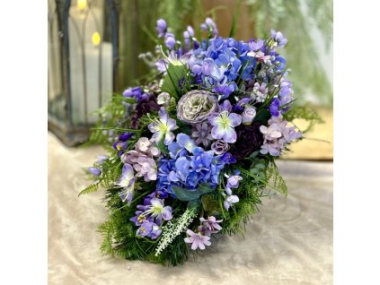 Zaťažená ikebana na hrob 45x30cm