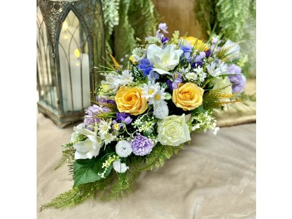 Zaťažená ikebana na hrob 60cm