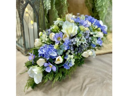 Zaťažená ikebana na hrob 60cm