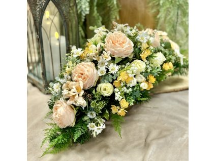 Zaťažená ikebana na hrob 60cm