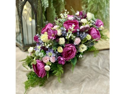 Zaťažená ikebana na hrob 60cm