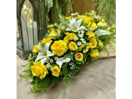 Zaťažená ikebana na hrob 60cm