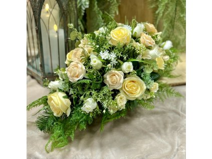 Zaťažená ikebana na hrob 60cm