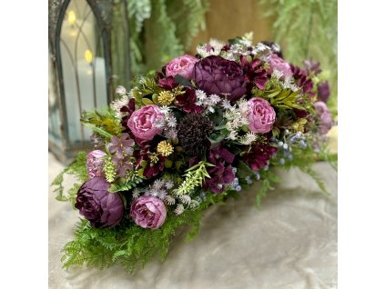 Zaťažená ikebana na hrob 60cm