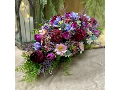 Zaťažená ikebana na hrob 60cm